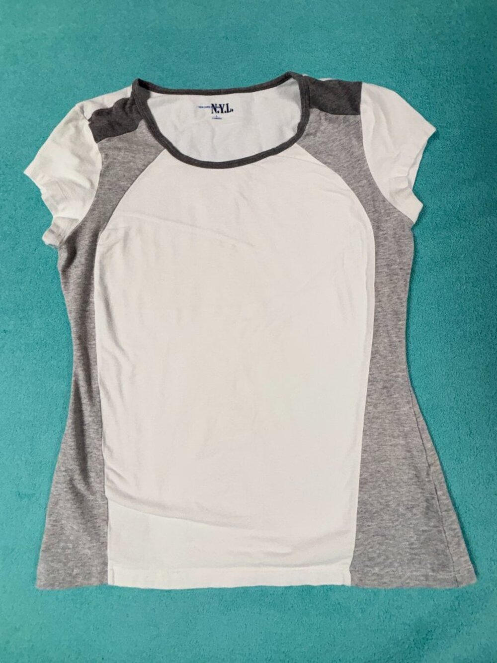New York Laundry Women's L Workout Top - Cotton/Spandex